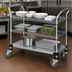 Thumbnail image #3 for Quantum 3-Shelf Chrome-Plated Utility Bus Cart, 60 x 18 x 37-1/2 Inches, 1,200 lb. Capacity