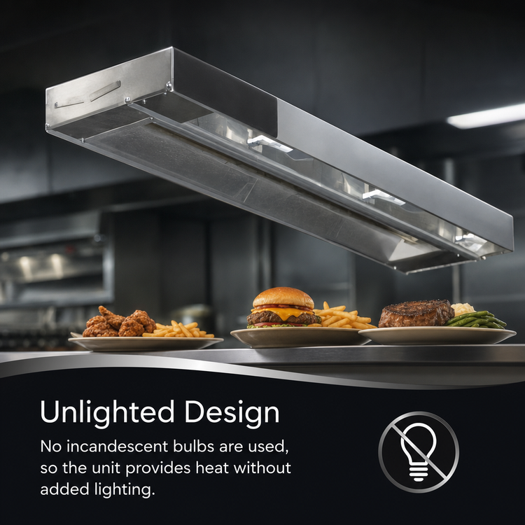 Product image #3 for Eagle Group RedHots 72-Inch Single Unlighted Strip Heat Lamp with Remote, 240V, 1.275 kW
