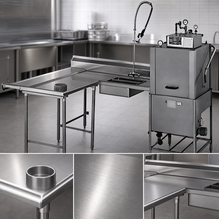 Product image #3 for Eagle Group SDTLL-120-16/3 Island Design Soiled Dishtable with Dish Landing Shelf