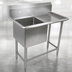 Thumbnail image #3 for John Boos Pro-Bowl 1-Compartment Stainless Steel Sink with Right Drainboard