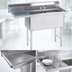 Thumbnail image #3 for Advance Tabco Special Value Series 2-Compartment Fabricated Sink with Left Drainboard, 24 x 24 x 14-Inch Bowls, 16-Gauge 304 Stainless Steel
