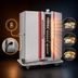 Thumbnail image #3 for EnduraHeat BR120 Electric Heat Retention Banquet Cart, 120 Covered Plate Capacity, Double Door, Stainless Steel