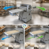Thumbnail image #3 for BakeryXpress DXP-FRS03 Floor Model Reversible Dough Sheeter, 25