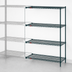 Thumbnail image #3 for Metro Super Erecta Add-On Wire Shelving Unit, 36 x 21 x 63 Inches, 4 Shelves, Metroseal 3 Epoxy-Coated Finish