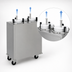 Thumbnail image #3 for Delfield Shelleymatic CAB2-725ET Heated Mobile Enclosed Two-Stack Dish Dispenser