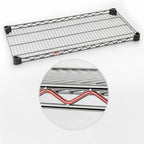 Thumbnail image #3 for Eagle Group QuadTruss QAR1436S Reverse Mat Wire Shelf, 36 x 14 Inches, Stainless Steel Finish Case of 4