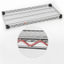 Thumbnail image #3 for Eagle Group QuadTruss Quad-Adjust Reverse Mat Wire Shelf, 36 x 14 Inches, Stainless Steel Finish