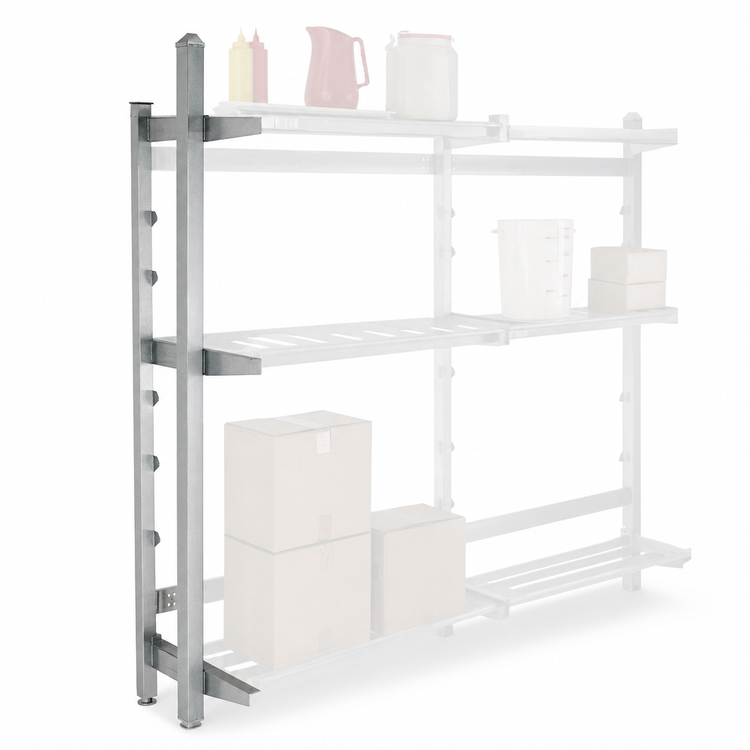 Product image #3 for New Age Left Upright for 18-Inch Cantilever Shelving, 21-Inch Deep x 72-Inch High