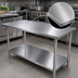 Thumbnail image #3 for John Boos Stallion 120-Inch x 24-Inch 16-Gauge Stainless Steel Work Table with Adjustable Undershelf