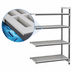 Thumbnail image #3 for Cambro Camshelving Elements XTRA Stationary Add-On Polymer Shelving Unit, 18 x 72 x 72 Inches, 4-Tier Vented, Speckled Gray