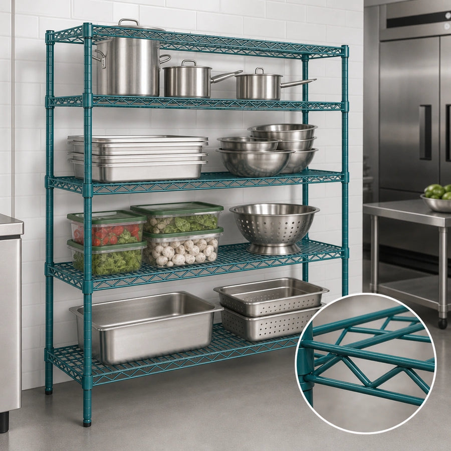 Patented QuadTruss Shelves