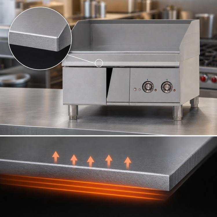 Product image #4 for Lang LG Series 24-Inch Countertop Gas Griddle with 1-Inch Steel Plate and Electric Snap-Action Thermostats