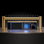 Thumbnail image #3 for Micro Matic USA Metropolis METRO-H-14PVDKR 50-Inch 14-Faucet Countertop Glycol-Cooled Draft Beer Tower, H-Style, PVD Brass