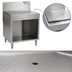Thumbnail image #3 for Eagle Spec-Bar Open Base Stainless Steel Workboard Cabinet with Adjustable Shelf and Drain, 42