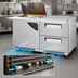 Thumbnail image #4 for Turbo Air Super Deluxe 60-Inch 2-Section Sandwich/Salad Prep Table Work Station with 12-Pan Mega Top, 2 Drawers, 1 Door, and Front Breathing Airflow