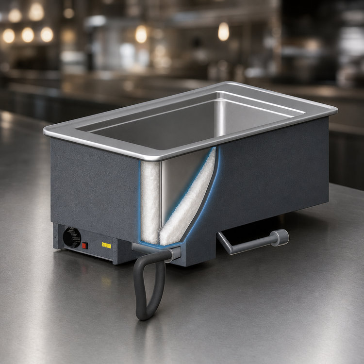 Product image #3 for Vollrath Drop-In Electric Insulated Hot Food Well Unit, 1 Full-Size Pan, Wet Operation