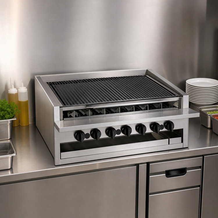 Product image #3 for MagiKitch'n APM-RMB-660CR 60-Inch Low Profile Gas Radiant Charbroiler