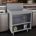 Thumbnail image #3 for Glastender DBCB-24-LD 24-Inch Underbar Drainboard with Open Front Cabinet Base