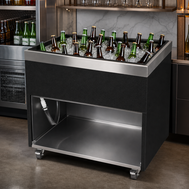 Product image #3 for Glastender MIB-48 48-Inch Wide Mobile Ice Bath Beer Bin