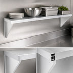 Thumbnail image #3 for Channel Manufacturing AWS1248 Solid Knock-Down Aluminum Wall Shelf, 48"W x 12"D x 11.5"H