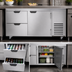 Thumbnail image #3 for Beverage-Air Two-Section Undercounter Refrigerator with 2 Drawers and 1 Door, 67 Inch, 27 Cu. Ft., Self-Contained Side-Mounted, Stainless Steel