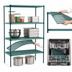 Thumbnail image #3 for Metro Super Erecta Pro 18 x 36 x 63 Inch Green 4-Shelf Stationary Polymer Shelving Starter Unit