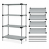 Thumbnail image #3 for Quantum 30-Inch x 21-Inch x 86-Inch Solid Stainless Steel 4-Shelf Shelving Starter Kit