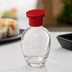 Thumbnail image #3 for Round Glass Soy Sauce Dispenser Bottle with Red Pour Lid, 5 oz, Dozen Pack