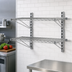 Thumbnail image #3 for WalStor Double Wall-Mounted Modular Wire Shelf Kit, 36 x 18 Inches, Zinc Finish
