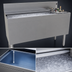 Thumbnail image #3 for Glastender Extra Deep Underbar Ice Bin/Cocktail Unit with Bottle Wells and 10-Circuit Cold Plate, 48 Inch W x 19 Inch D