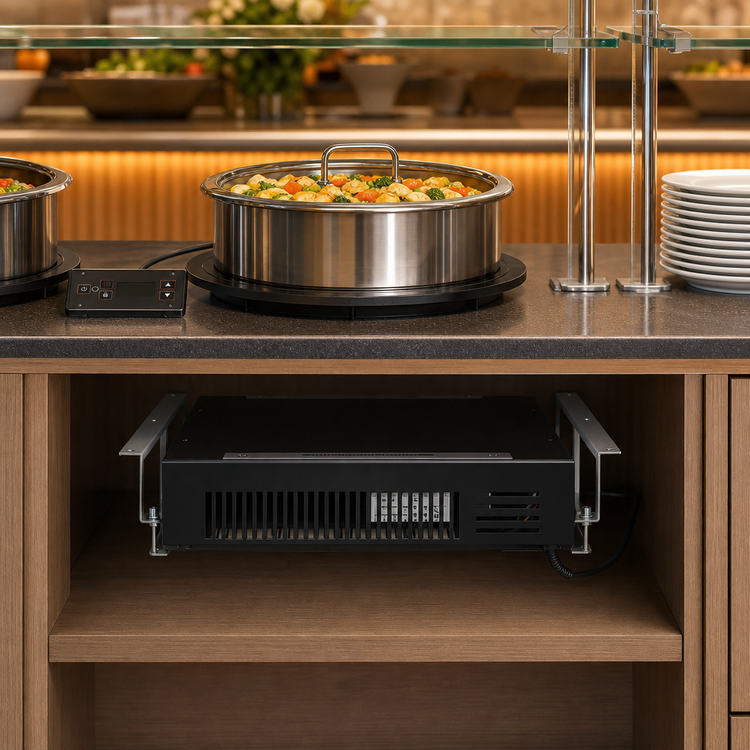 Product image #3 for Hatco Maskerade Undercounter Single-Burner Induction Buffet Warmer, 600W, 120V