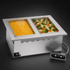 Thumbnail image #3 for Eagle Group GDI-2-240 Electric Drop-In Dry 2-Well Hot Food Well, 12 x 20-Inch Pans, Insulated, Infinite Controls