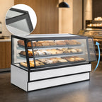 Thumbnail image #3 for Federal Industries High Volume Series SGD3642 Non-Refrigerated Bakery Display Case, 36-Inch, Sloped Glass, 2-Tier Shelves, LED Lighting
