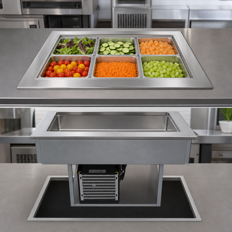 Product image #3 for Delfield LiquiTec 8186-EFP 6-Pan Drop-In Self-Contained Eutectic Cold Food Well