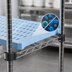 Thumbnail image #3 for QuadPlus 36 Inch x 24 Inch Blue Polymer Louvered Shelf Mat with MICROGARD, Gray Epoxy Wire Frame