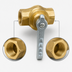 Thumbnail image #3 for Town Equipment 226102F 3/8 Inch x 3/8 Inch Female Gas Valve