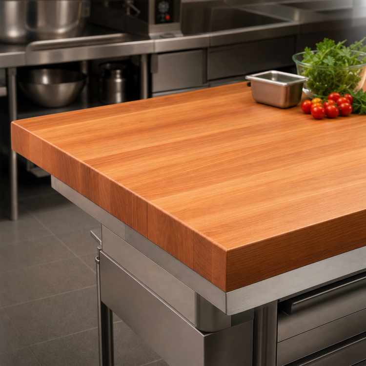 Product image #3 for Boos Block American Cherry Edge Grain Kitchen Countertop, 144 x 36 x 3 Inch, Varnique Finish