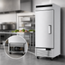 Thumbnail image #3 for Atosa 19.1 Cu. Ft. One-Section Bottom-Mount Reach-In Freezer with Left-Hinged Solid Door