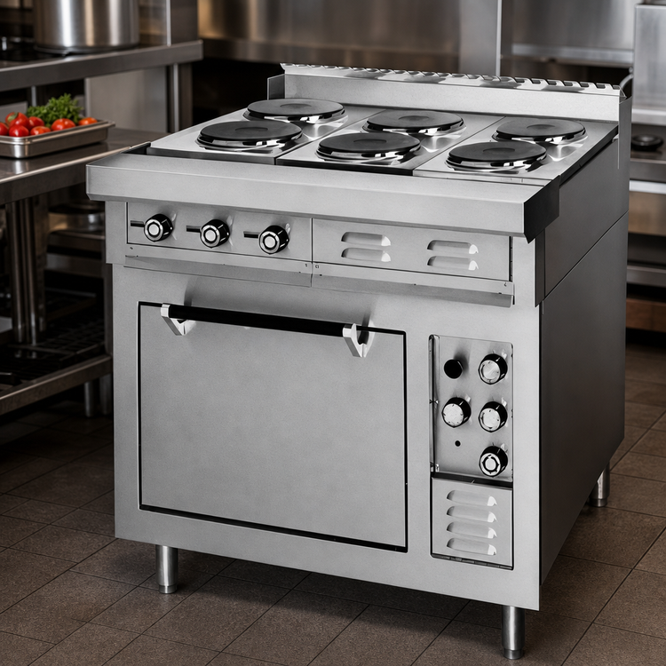 Product image #4 for Lang 36-Inch Heavy Duty Electric Range with Standard Oven Base and 6 French Plates