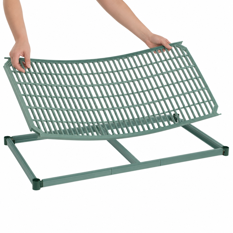 Product image #4 for Metro Super Erecta Pro 48" x 24" Vented Polymer Shelf with Removable Mat and Epoxy-Coated Frame