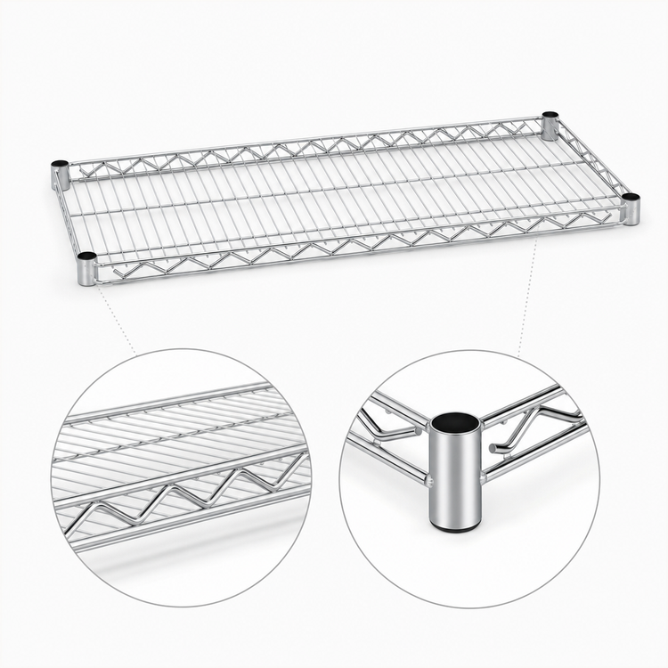 Product image #3 for Eagle Group QuadTruss 54 x 24 Inch Stainless Steel Wire Shelf, 600 lb Capacity