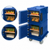 Thumbnail image #4 for Cambro Ultra Camcart Double-Compartment Insulated Front-Loading Full-Size Food Pan Carrier, Navy Blue