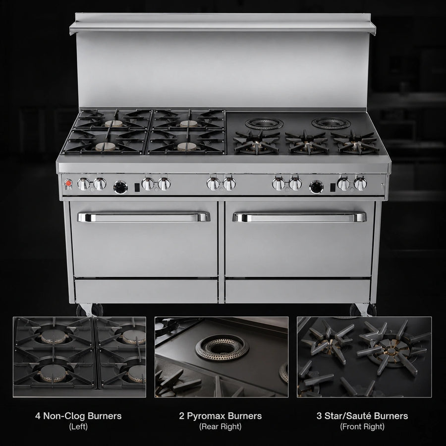 9 Open Burner Top