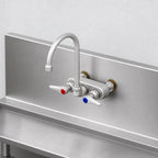 Thumbnail image #3 for T&S Brass B-1146-XS Wall-Mount Workboard Faucet, 5-3/4" Swivel Gooseneck Nozzle, 4" Centers, 2.2 GPM, ADA Compliant