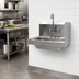 Thumbnail image #3 for Advance Tabco Wall-Mounted Hand Sink with Right Side Splash, 14 x 10 x 5-Inch Bowl