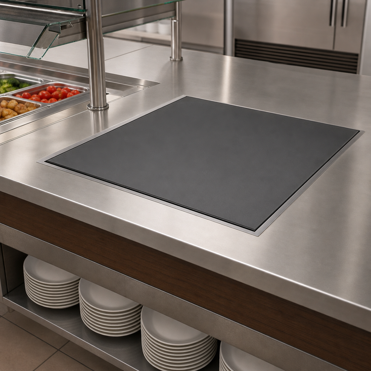 Product image #3 for Hatco HCSBFX-24-S Built-In Flush Top Hot/Cold Shelf, 24" x 24", Remote Refrigeration