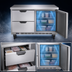 Thumbnail image #3 for Beverage-Air 48-Inch Two-Section Flat-Top Worktop Freezer with 2 Drawers and 1 Solid Door
