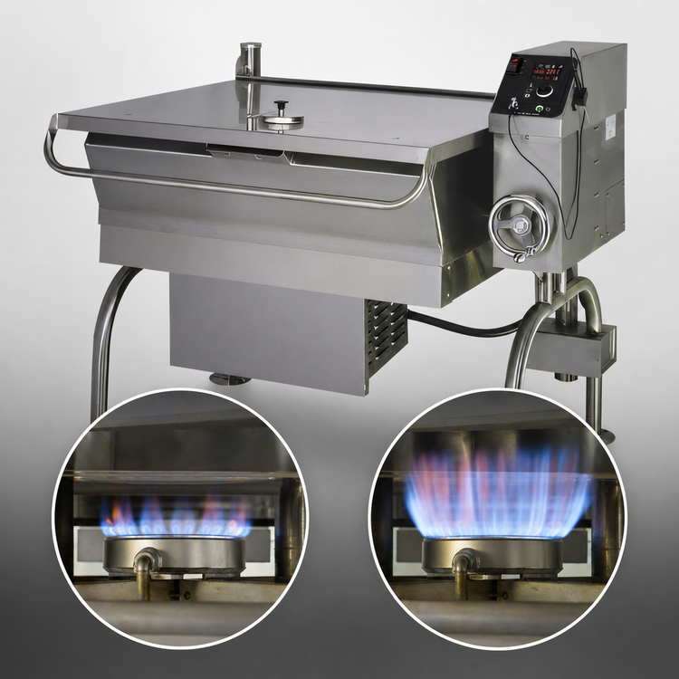 Product image #3 for Cleveland PowerPan 40-Gallon Gas Braising Pan and Tilting Skillet with Manual Tilt and Open Base