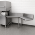 Thumbnail image #3 for Advance Tabco Korner Clean Left-Hand L-Shaped Corner Dishtable, 59 Inch, 16 Gauge 304 Stainless Steel
