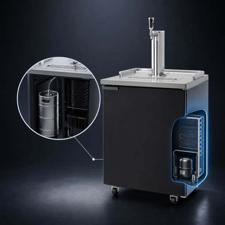 Product image #3 for Pro-Line E-Series 25-Inch 1-Keg Direct Draw Draft Beer Cooler with Single Faucet
